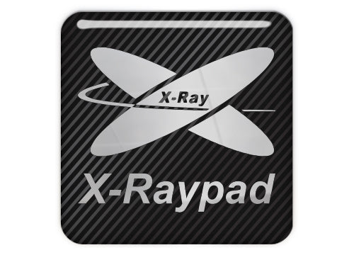 X-Raypad 1"x1" Chrome Effect Domed Case Badge / Sticker Logo