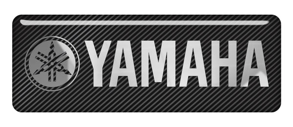 Yamaha 2.75"x1" Chrome Effect Domed Case Badge / Sticker Logo