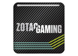 Zotac Gaming 1"x1" Chrome Effect Domed Case Badge / Sticker Logo