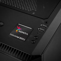 ADATA Industrial DDR5 RAM 1"x1" Chrome Effect Domed Case Badge / Sticker Logo