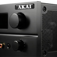 Insignia/logotipo adhesivo de caja abovedada con efecto cromado de 2"x0,5" de Akai