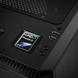 AMD Phenom II "X4" 1"x1" Chrome Effect Domed Case Badge / Sticker Logo
