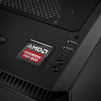 AMD Radeon PRO DUO 1"x1" Badge de boîtier bombé effet chromé / Logo autocollant