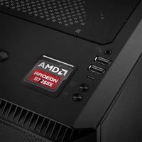 AMD Radeon R7 260X 1"x1" Insignia de caja abovedada con efecto cromado / Logotipo adhesivo