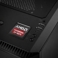 AMD Radeon R9 M375 1"x1" Insignia de caja abovedada con efecto cromado / Logotipo adhesivo
