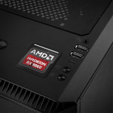 AMD Radeon RX 9060 1"x1" Chrome Effect Domed Case Badge / Sticker Logo