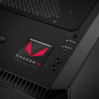 AMD Radeon VII 1"x1" Chrome Effect Domed Case Badge / Sticker Logo