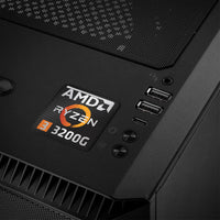 AMD Ryzen 3 3200G 1"x1" Chrome Effect Domed Case Badge / Sticker Logo