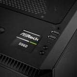 ASRock B860 Series Motherboard 1"x1" Chrome Effect Domed Case Badge / Sticker Logo