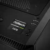 ASRock X870 Series Motherboard 1"x1" Chrome Effect Domed Case Badge / Sticker Logo