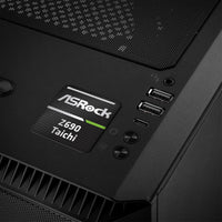 ASRock Z690 Taichi Motherboard 1"x1" Chrome Effect Domed Case Badge / Sticker Logo