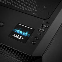 ASUS AM3 1"x1" Badge de boîtier bombé effet chromé / Logo autocollant