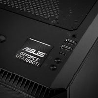 Asus GeForce GTX 1660 Ti 1"x1" Badge de boîtier bombé effet chrome / Logo autocollant