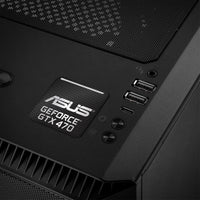 Asus GeForce GTX 470 1"x1" Chrome Effect Domed Case Badge / Sticker Logo
