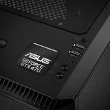 Asus GeForce GTX 470 1"x1" Chrome Effect Domed Case Badge / Sticker Logo