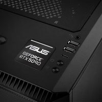 Asus GeForce RTX 5090 1"x1" Chrome Effect Domed Case Badge / Sticker Logo