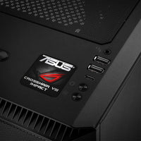 ASUS ROG Crosshair VIII Impact 1"x1" Badge de boîtier bombé effet chromé / Logo autocollant