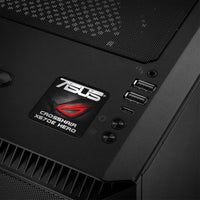 ASUS ROG CROSSHAIR X670E HERO Motherboard 1"x1" Chrome Effect Domed Case Badge / Sticker Logo