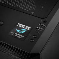 ASUS ROG Hyperion EVA-02 PC Case 1"x1" Chrome Effect Domed Case Badge / Sticker Logo