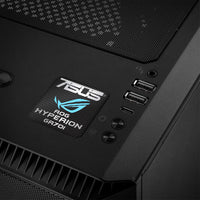 ASUS ROG HYPERION GR701 PC Case 1"x1" Chrome Effect Domed Case Badge / Sticker Logo