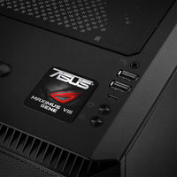 Asus ROG MAXIMUS VIII GENE Motherboard 1"x1" Chrome Effect Domed Case Badge / Sticker Logo