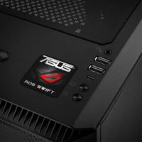 Asus ROG SWIFT 1"x1" Badge de boîtier bombé effet chromé / Logo autocollant