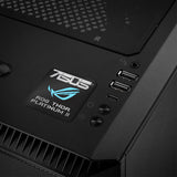 ASUS ROG Thor Platinum II Power Supply 1"x1" Chrome Effect Domed Case Badge / Sticker Logo
