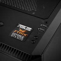 Asus Strix GeForce GTX 1070 1"x1" Chrome Effect Domed Case Badge / Autocollant Logo
