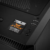 Asus Strix GeForce GTX 970 1"x1" Chrome Effect Domed Case Badge / Sticker Logo