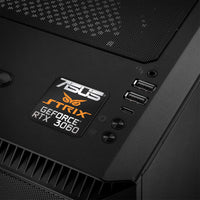 Asus Strix GeForce RTX 3060 1"x1" Chrome Effect Domed Case Badge / Sticker Logo