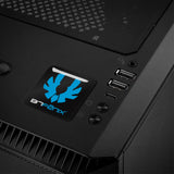 BitFenix ​​Bleu 1"x1" Chrome Effet Dôme Case Badge / Autocollant Logo