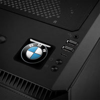 BMW 1"x1" Badge de boîtier bombé effet chromé / Logo autocollant
