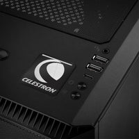 Celestron 1"x1" Badge de boîtier bombé effet chromé / Logo autocollant