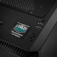 Cooler Master MasterLiquid 120 Atmos Liquid Cooling 1"x1" Chrome Effect Domed Case Badge / Sticker Logo