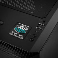 Cooler Master MasterLiquid 360L Core ARGB Liquid Cooling 1"x1" Chrome Effect Domed Case Badge / Sticker Logo