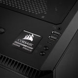 Corsair Dominator Titanium DDR5 RAM 1"x1" Chrome Effect Domed Case Badge / Sticker Logo