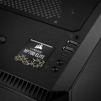 Corsair MP700 ELITE SSD 1"x1" Chrome Effect Domed Case Badge / Sticker Logo