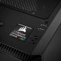 Corsair Vengeance DDR5 RGB RAM 1"x1" Chrome Effect Domed Case Badge / Sticker Logo