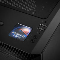 DDR5 6000MHz RAM 1"x1" Chrome Effect Domed Case Badge / Sticker Logo