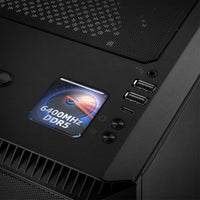 DDR5 6400MHz RAM 1"x1" Chrome Effect Domed Case Badge / Sticker Logo