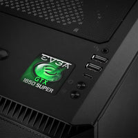 EVGA GeForce GTX 1650 Super 1"x1" Badge de boîtier bombé effet chromé / Logo autocollant