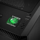 EVGA GeForce GTX 1650 Super 1"x1" Badge de boîtier bombé effet chromé / Logo autocollant