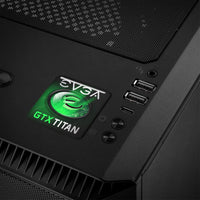 EVGA GeForce GTX TITAN 1"x1" Insignia de caja abovedada con efecto cromado / Logotipo adhesivo