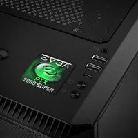 EVGA GeForce RTX 2060 Super 1"x1" Insignia de caja abovedada con efecto cromado / Logotipo adhesivo