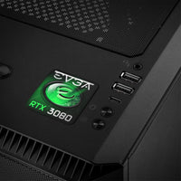 EVGA GeForce RTX 3080 1"x1" Chrome Effect Domed Case Badge / Sticker Logo