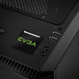 EVGA Green 1"x1" Chrome Effect Domed Case Badge / Sticker Logo