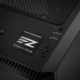 EZDIY-FAB 1"x1" Chrome Effect Domed Case Badge / Sticker Logo
