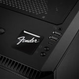 Fender 1"x1" Chrome Effect Domed Case Badge / Sticker Logo