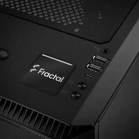 Fractal Design New 1"x1" Chrome Effect Domed Case Badge / Sticker Logo