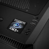 Gigabyte AM3+ 1"x1" Badge de boîtier bombé effet chromé / Logo autocollant